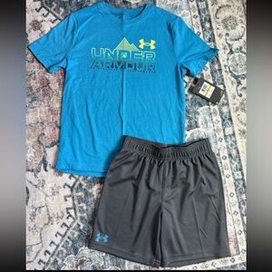 Under Armour boys size 8 matching set new